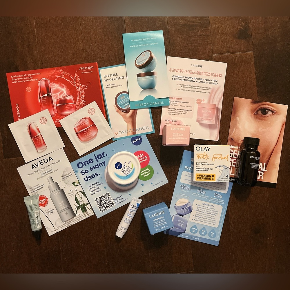 10 Skincare Samples | Shiseido Aveda Laneige Grown Alchemist Nivea CeraVe Olay